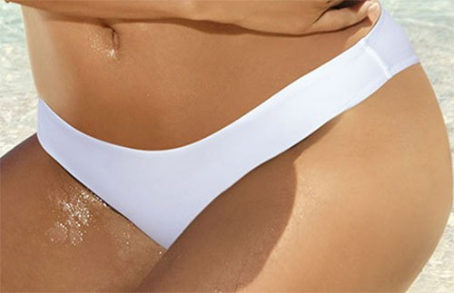 Trendy bílé dámské dvoudlílné plavky Linda 2015 - rychleschnoucí