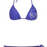 Modré dámské dvoudílné plavky s potiskem Roxy Mix