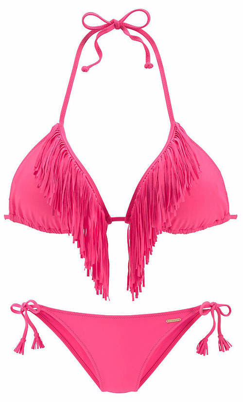 Růžové dámské plavky Gipsy styl