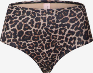 Vysoké dámské plavkové kalhotky s leopardím vzorem