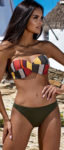 Trendy vyztužené bardot dvoudílné plavky Nina s brazilskými kalhotkami