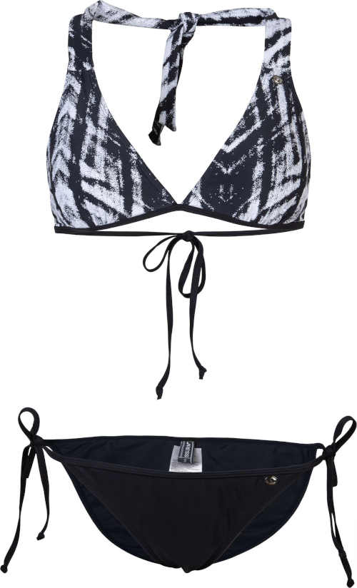 Dámské dvoudílné plavky v atraktivním černo-bílém designu