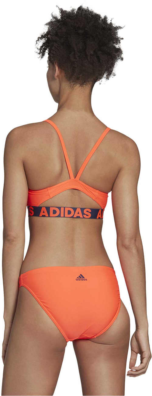 oranžové dvoudílné sportovní plavky adidas