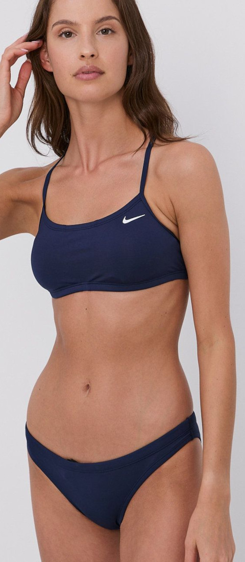 Tmavě modré dámské dvoudílné sportovní plavky Nike 2023